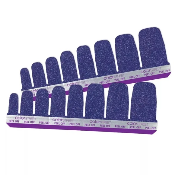 *Retired* Color Street: Good Night (Pedicure) | Indigo Purple Blue Sparkle - Picture 11 of 12